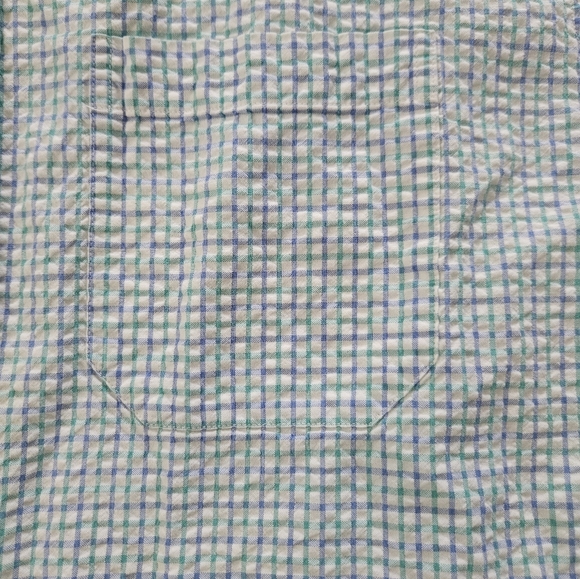 L.L. Bean Men's Blue Checkered Shirt Size L-Reg - Picture 3 of 7